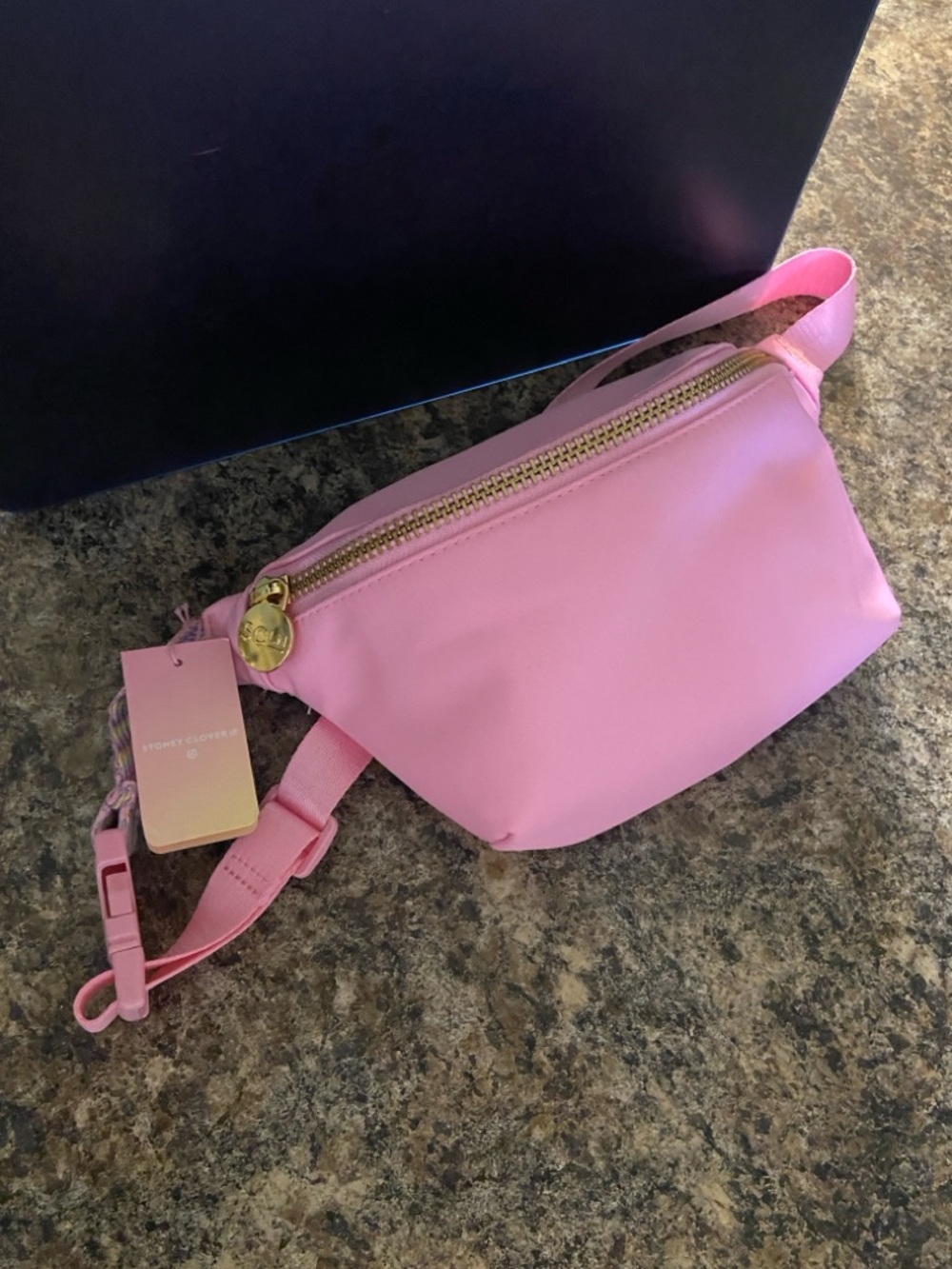 Stoney Clover Lane X Target Pink Mini Belt Bag with Gold Zip